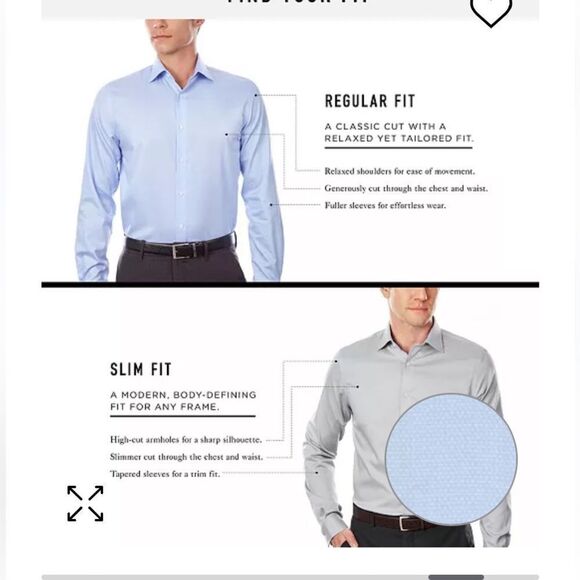 MICHAEL KORSRegular Fit Airsoft Stretch Non-Iron Performance‎ Solid Dress Shirt - Picture 7 of 11